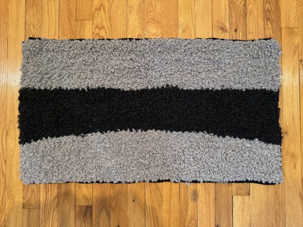 Grey Stripe Handcrafted Doormat