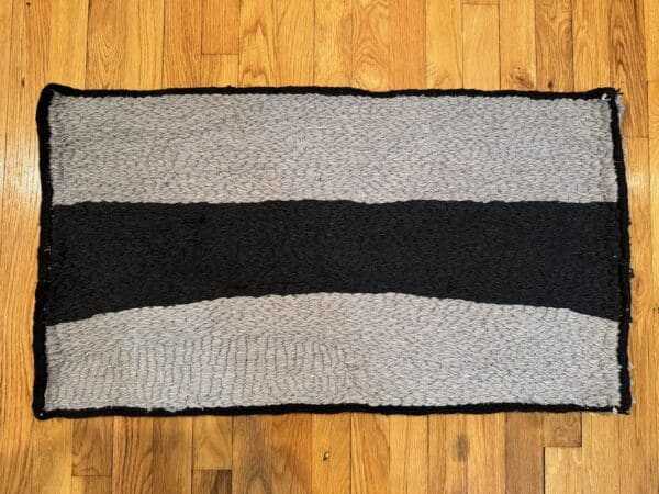 Grey Stripe Handcrafted Doormat - Image 2