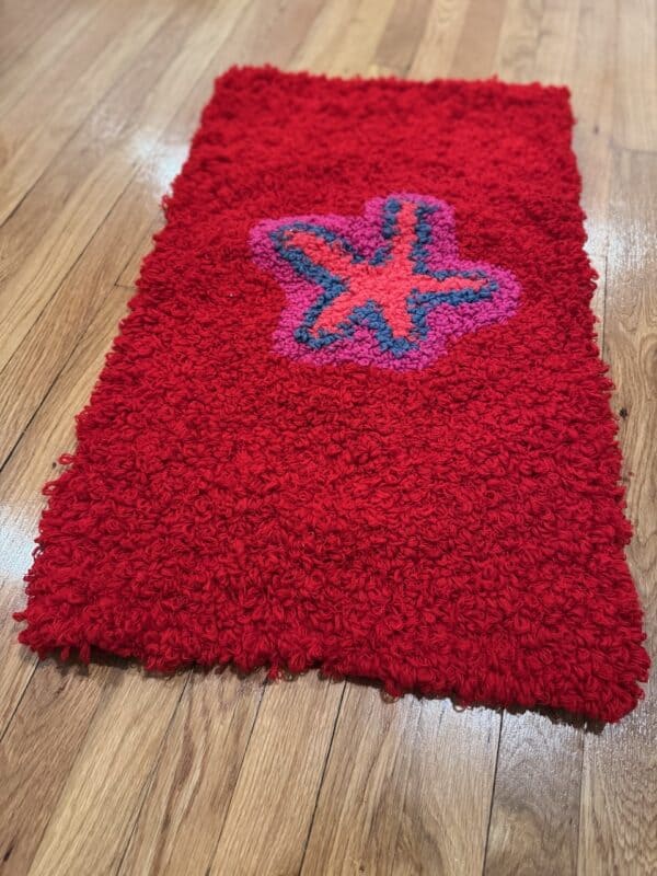 Red Star Handcrafted Doormat - Image 2