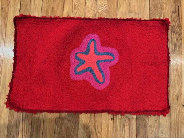 Red Star Handcrafted Doormat - Image 3